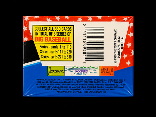 1989 TOPPS BIG BASEBALL (1st SERIES)